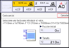 Ilustración de la pantalla panel de mandos
