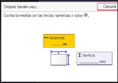 Ilustración de la pantalla panel de mandos