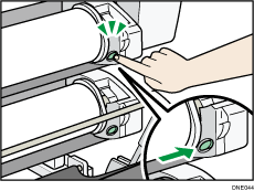 Ilustración de ubicación de entrada de papel