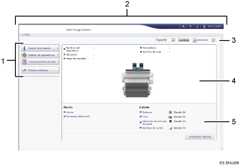 Ilustración de llamada numerada de ilustración de pantalla del explorador Web