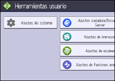 Ilustración de la pantalla panel de mandos