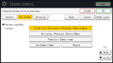 Ilustración de la pantalla panel de mandos