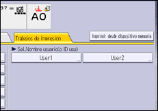 Ilustración de la pantalla panel de mandos