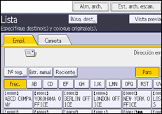 Ilustración de la pantalla panel de mandos