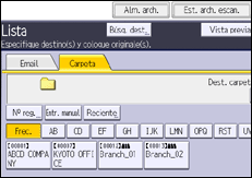 Ilustración de la pantalla panel de mandos