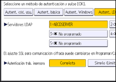 Ilustración de la pantalla panel de mandos
