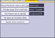 Ilustración de la pantalla panel de mandos