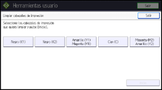 Ilustración de la pantalla panel de mandos