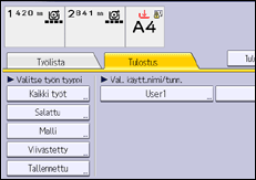 Käyttöpaneelin näyttö