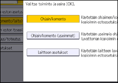 Käyttöpaneelin näyttö