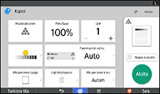 Käyttöpaneelin näyttö