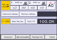Käyttöpaneelin näyttö