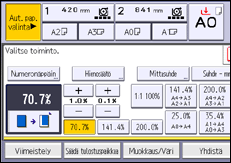 Käyttöpaneelin näyttö