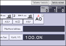 Käyttöpaneelin näyttö