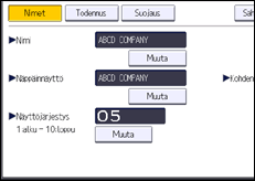 Käyttöpaneelin näyttö