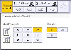 Illustration de l'écran du panneau de commande