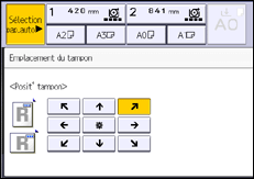 Illustration de l'écran du panneau de commande