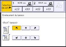 Illustration de l'écran du panneau de commande