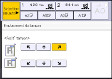 Illustration de l'écran du panneau de commande