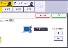 Illustration de l'écran du panneau de commande