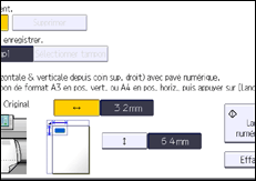 Illustration de l'écran du panneau de commande