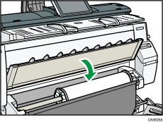 Illustration de l'emplacement d'alimentation papier