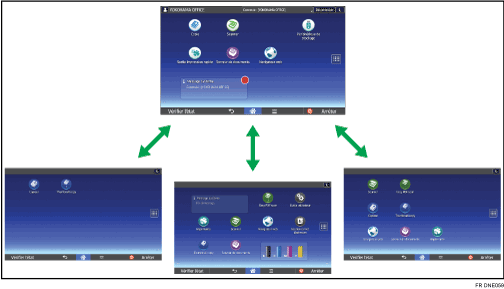 Illustration de personnalisation de l'écran [Accueil]