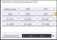 Illustration de l'écran du panneau de commande