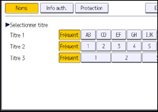 Illustration de l'écran du panneau de commande