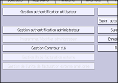 Illustration de l'écran du panneau de commande