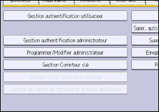 Illustration de l'écran du panneau de commande