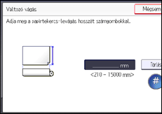 A kezelőpanel ismertetése