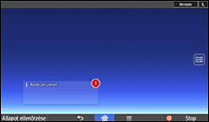 A kezelőpanel ismertetése