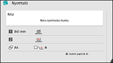 A kezelőpanel ismertetése