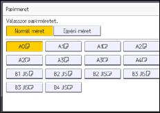 A kezelőpanel ismertetése