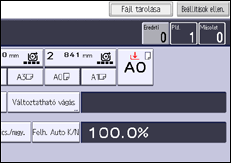 A kezelőpanel ismertetése
