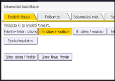 A kezelőpanel ismertetése