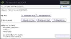 A kezelőpanel ismertetése