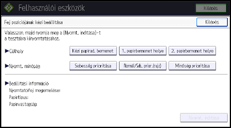 A kezelőpanel ismertetése
