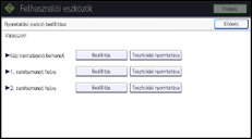 A kezelőpanel ismertetése