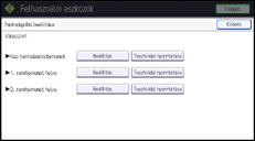 A kezelőpanel ismertetése
