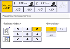 Illustrazione della schermata sul pannello di controllo