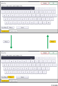 Illustrazione dei tasti