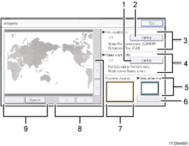 Illustrazione numerata pannello di controllo