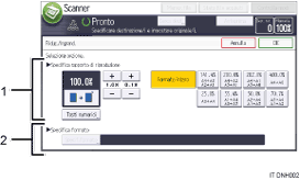 Illustrazione numerata pannello di controllo
