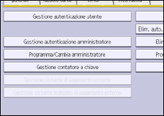 Illustrazione della schermata sul pannello di controllo