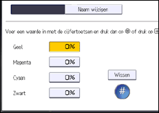 Afbeelding van bedieningspaneel