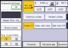 Afbeelding van bedieningspaneel