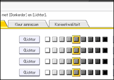 Afbeelding van bedieningspaneel