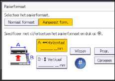 Afbeelding van bedieningspaneel